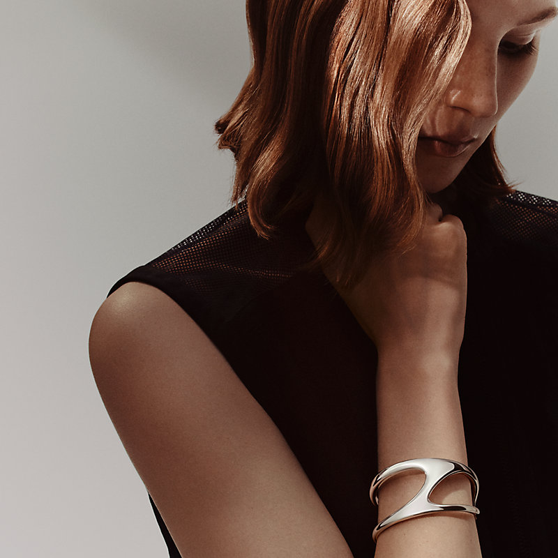 Chaine d'ancre Punk cuff bracelet, large model | Hermès USA Chaine d'ancre Punk cuff bracelet, large model | Hermès USA